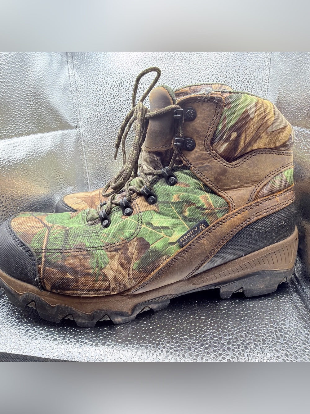 Rocky Men's Camouflage Hunting Boots - Green/Brown/Black - Picture 5 of 15